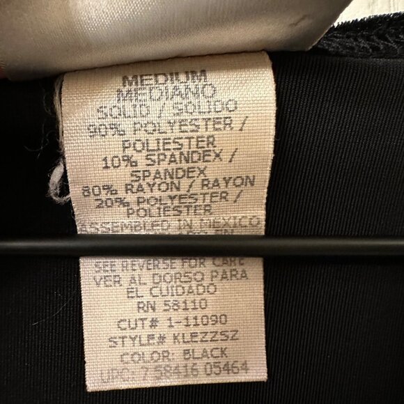 Kathie Lee | VTG 90s Black Floral Velvet Shirt Cardigan Goth Witchy Medium M - Picture 8 of 8